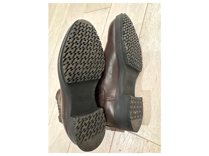 Botas Hermès Kross de piel marrón oscuro - vista 7