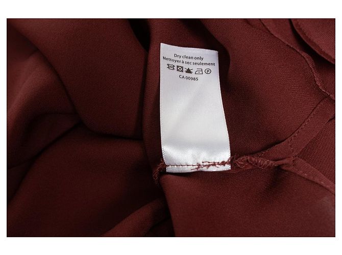 Veronica Beard, Rüschenshirt in Rostfarbe Braun Rot - Ansicht 5