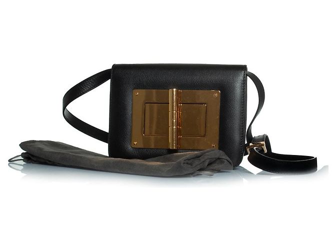 Borsa a tracolla Natalia di Tom Ford in nero D'oro - vista 2