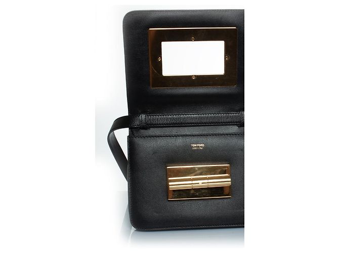 Borsa a tracolla Natalia di Tom Ford in nero D'oro - vista 7