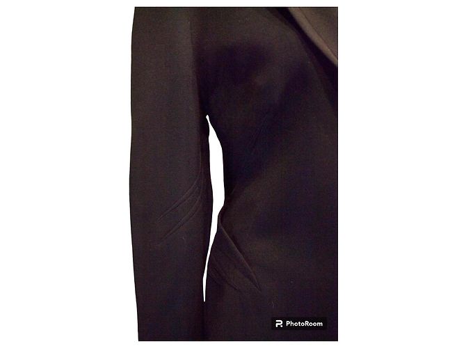 Completo gonna e giacca in lana nera Thierry Mugler Nero - vista 4