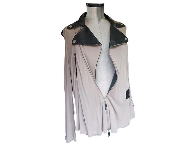 Jean Paul Gaultier Biker Jacke Beige - Ansicht 3