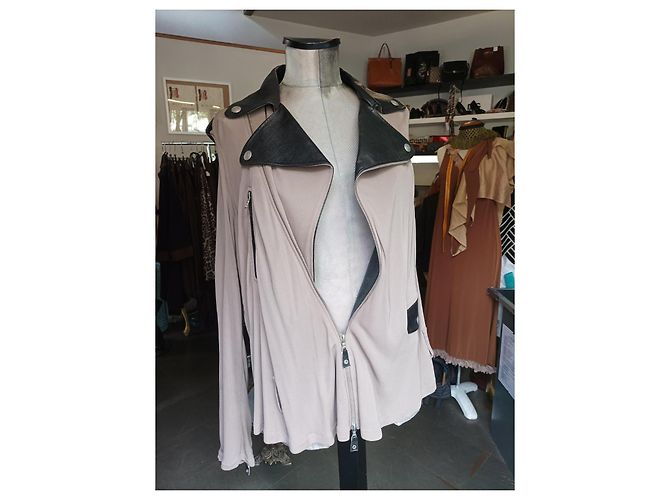Jean Paul Gaultier Biker Jacke Beige - Ansicht 8