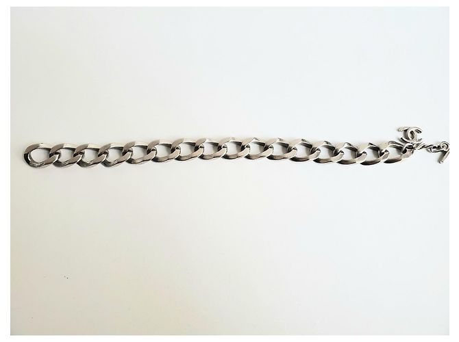 Choker Chanel in metallo argento Silver hardware - vista 5
