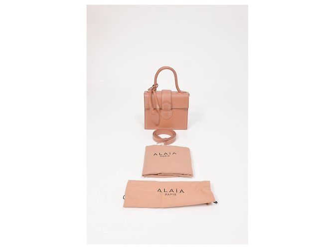 Alaïa Borsa Alaia Leonie in pelle marrone Rosso - vista 14