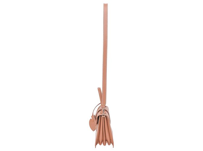 Alaïa Borsa Alaia Leonie in pelle marrone Rosso - vista 2