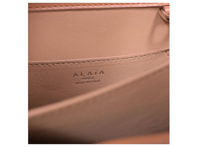 Alaïa Borsa Alaia Leonie in pelle marrone Rosso - vista 5
