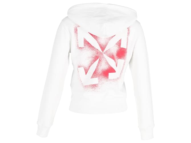 Off White Sudadera Off-White con estampado de flecha en algodón blanco - vista 3