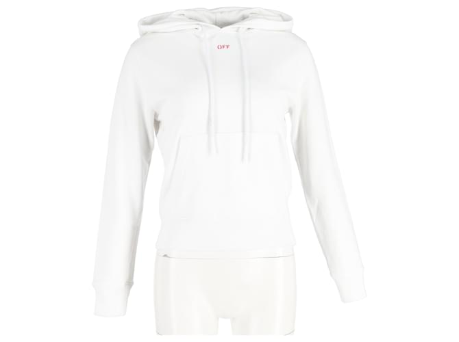 Off White Sudadera Off-White con estampado de flecha en algodón blanco - vista 4