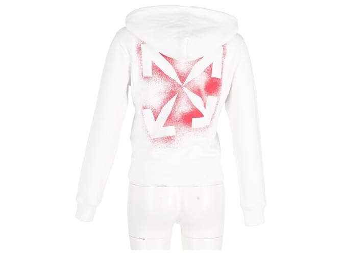 Off White Sudadera Off-White con estampado de flecha en algodón blanco - vista 6