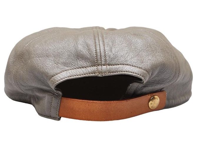Louis Vuitton Lederkappe grau - Ansicht 3