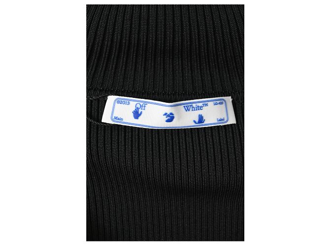 Off White Off-White Bold Arrow Band Turtleneck Top in Black Polyester - view 9