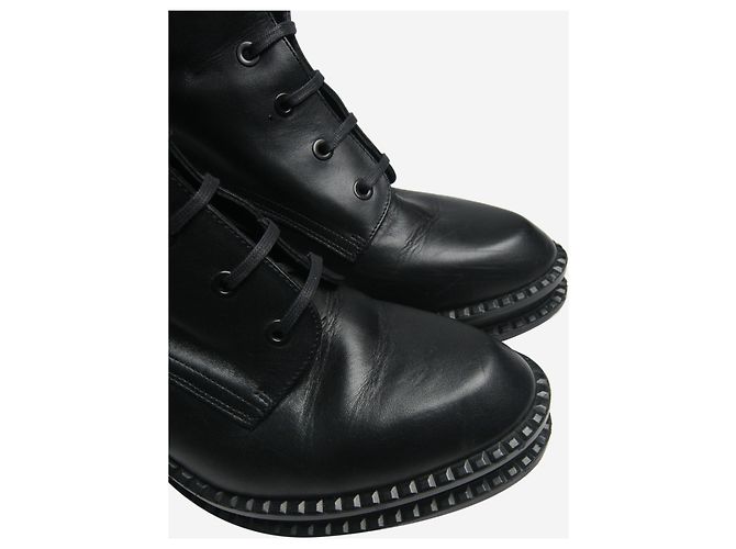 Robert Clergerie Bottes noires à lacets - taille EU 40 - vue 4