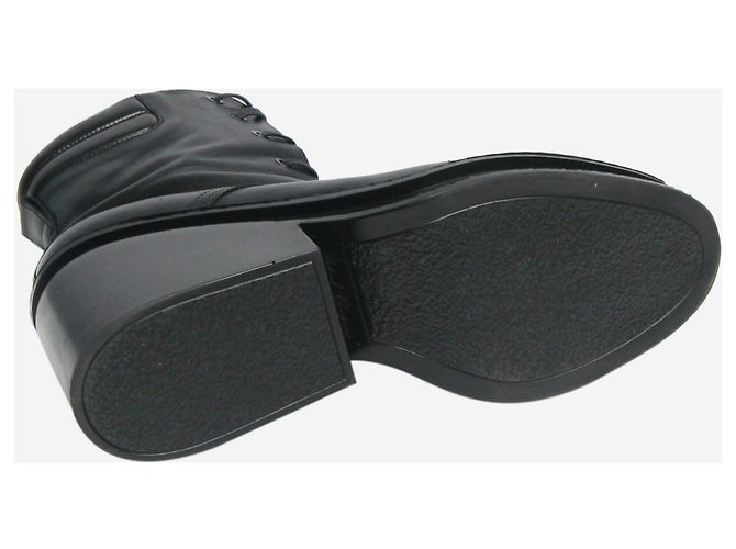 Robert Clergerie Bottes noires à lacets - taille EU 40 - vue 5