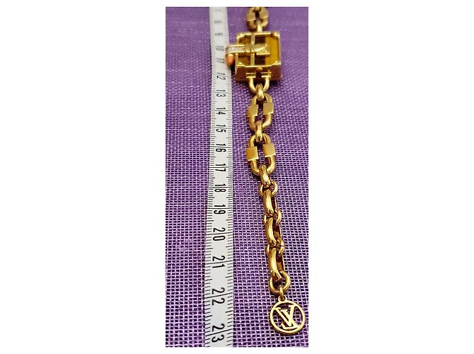 Pulsera Petit Malle Louis Vuitton Dorado Marrón claro - vista 11