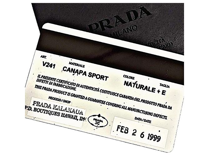 Echtes Prada 99 AW Archive Canvas- und Leder-Brusttasche Mini-Bodybag Grau - Ansicht 10