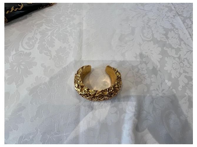 Bracciale a manica vintage di Chanel D'oro - vista 2