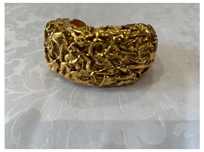 Bracciale a manica vintage di Chanel D'oro - vista 3