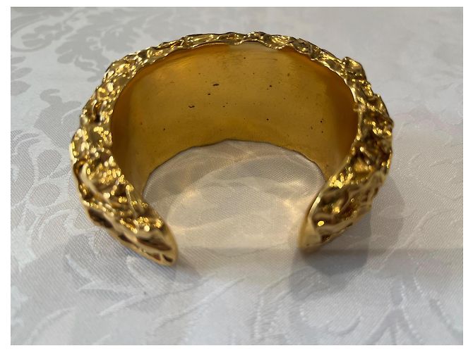 Bracciale a manica vintage di Chanel D'oro - vista 4