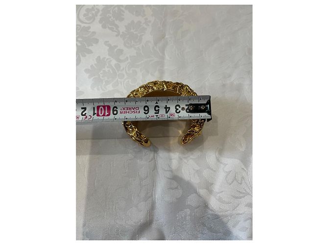 Bracciale a manica vintage di Chanel D'oro - vista 6
