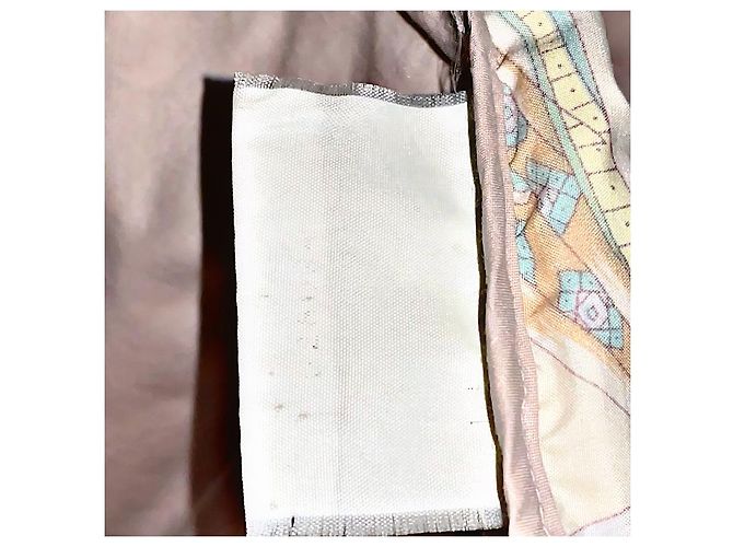 Autre Marque Poncho Vintage Autentico Celine Archive con Catena e Logo Beige - vista 15