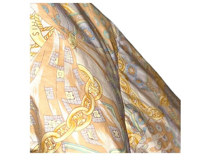 Autre Marque Poncho Vintage Autentico Celine Archive con Catena e Logo Beige - vista 4
