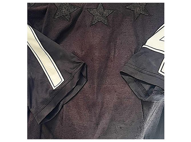 T-shirt Authentic Givenchy 12 AW Riccardo Tisci Nero Uccelli del Paradiso Stelle - vista 5