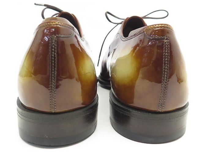 NOVE SCARPE CORTHAY CASANOVA 11 44 OXFORD CUOIO PATINATO MARRONE - vista 5