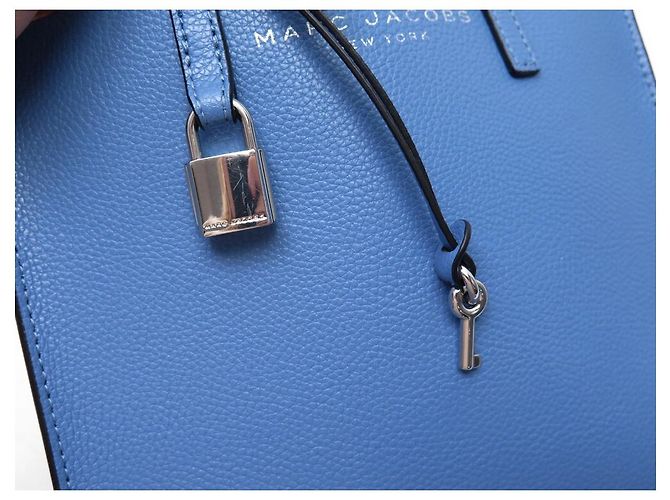 BORSA IN PELLE BLU MARC JACOBS MINI GRIND M0015685 - vista 16