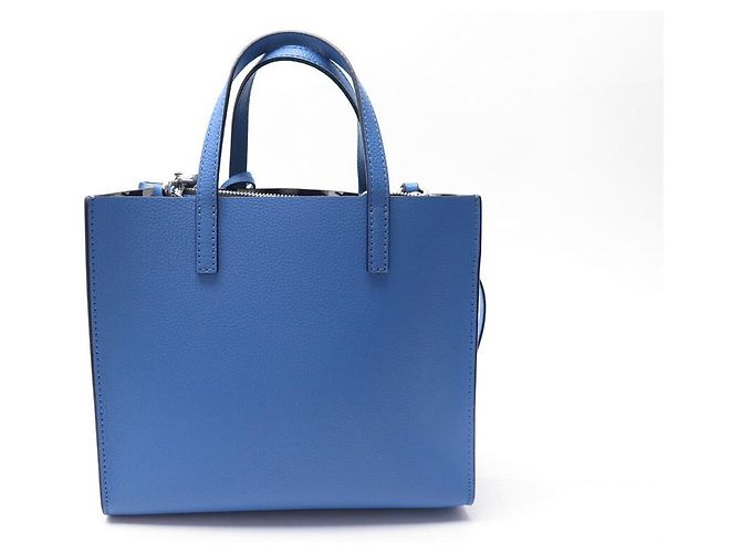 BORSA IN PELLE BLU MARC JACOBS MINI GRIND M0015685 - vista 2