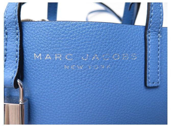 BORSA IN PELLE BLU MARC JACOBS MINI GRIND M0015685 - vista 6