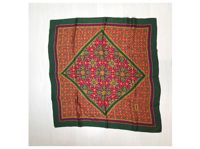 Yves Saint Laurent Sciarpa boho YSL vintage degli anni '80 Multicolore - vista 9