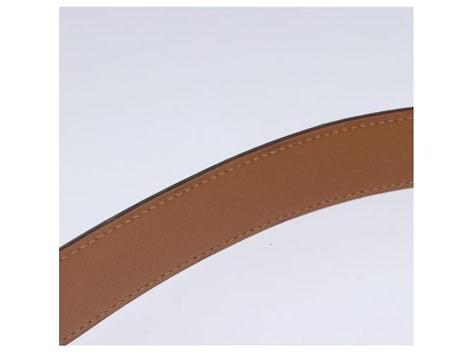 Hermès Cinturón HERMES Constance Cinturón de Cuero 32,3" Negro Oro Auth bs17456 Dorado - vista 11
