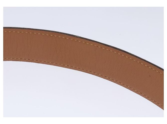 Hermès Cinturón HERMES Constance Cinturón de Cuero 32,3" Negro Oro Auth bs17456 Dorado - vista 13
