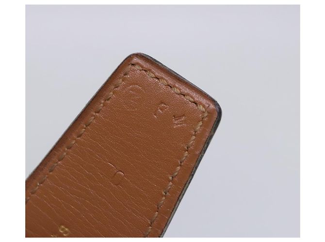 Hermès Cinturón HERMES Constance Cinturón de Cuero 32,3" Negro Oro Auth bs17456 Dorado - vista 18