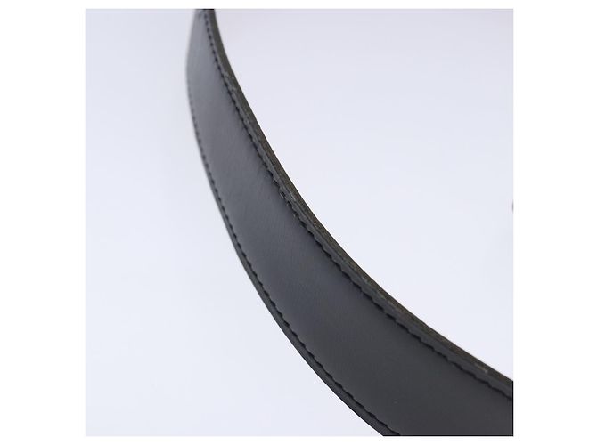 Hermès Cinturón HERMES Constance Cinturón de Cuero 32,3" Negro Oro Auth bs17456 Dorado - vista 4