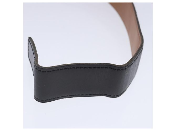 Hermès Cinturón HERMES Constance Cinturón de Cuero 32,3" Negro Oro Auth bs17456 Dorado - vista 8