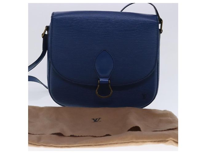 Saint-Cloud LOUIS VUITTON Borsa a Spalla Epi Saint Cloud GM Blu Toledo M52195 LV Auth ar12563 - vista 12