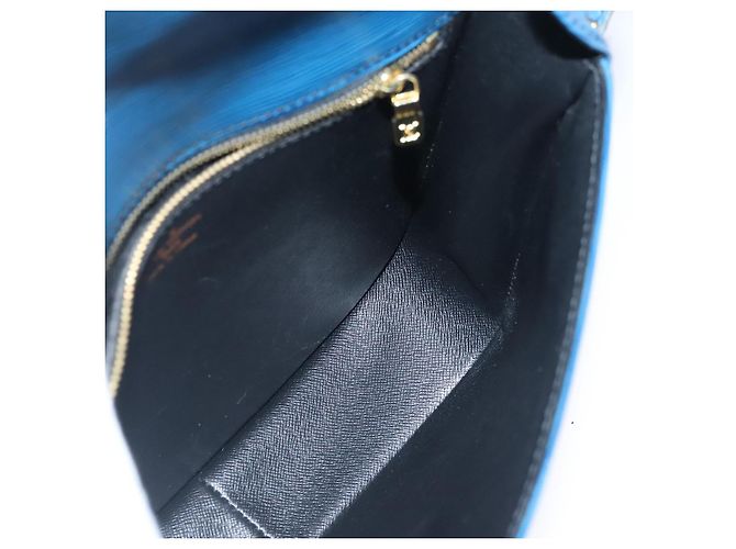 Saint-Cloud LOUIS VUITTON Borsa a Spalla Epi Saint Cloud GM Blu Toledo M52195 LV Auth ar12563 - vista 22
