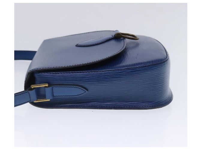Saint-Cloud LOUIS VUITTON Borsa a Spalla Epi Saint Cloud GM Blu Toledo M52195 LV Auth ar12563 - vista 3