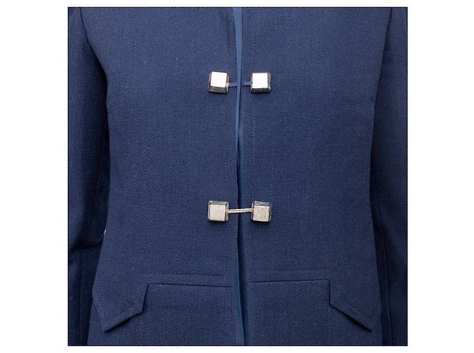 Autre Marque Galitzine Couture Jacke Blau Marineblau - Ansicht 4
