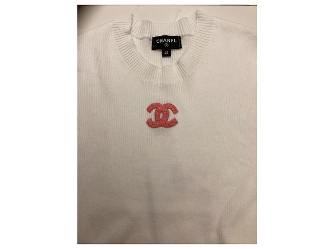 Jersey Chanel de lana blanco - vista 4