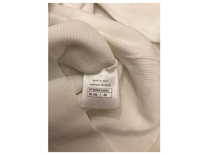 Jersey Chanel de lana blanco - vista 7
