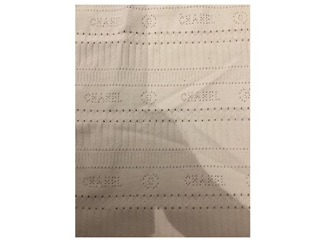 Top de Chanel en algodón blanco - vista 3
