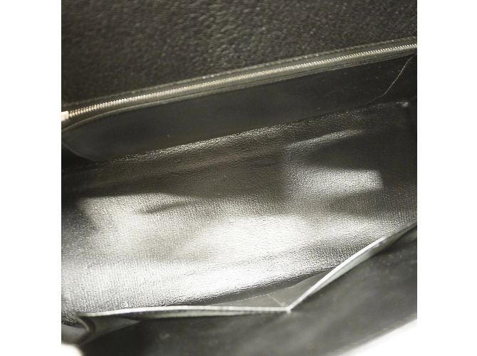 Hermès Borsa Hermes Drag 37 in pelle Chevre Coromandel nera Nero - vista 4