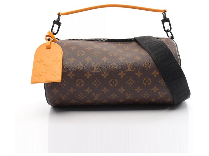 Borsa Soft Polochon MM Louis Vuitton Marrone D'oro Arancione - vista 2