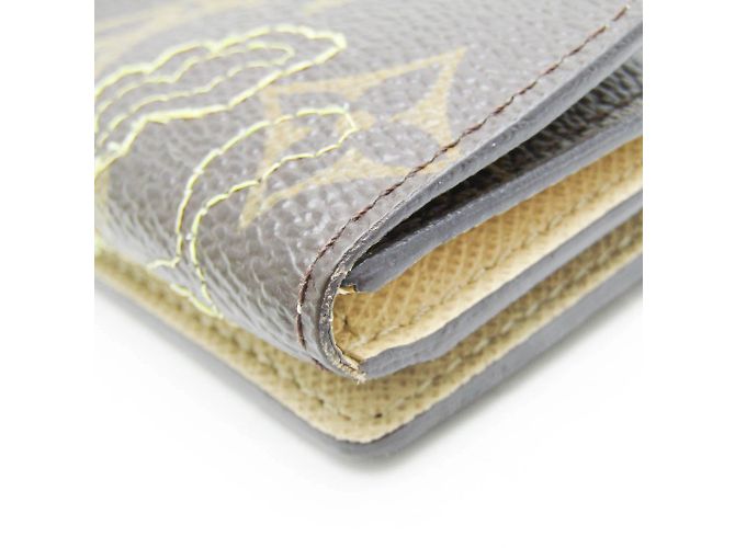 Monedero Ludlow Monogram Dentelle Louis Vuitton Castaño Dorado - vista 6