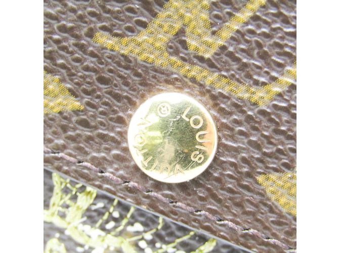 Monedero Ludlow Monogram Dentelle Louis Vuitton Castaño Dorado - vista 7