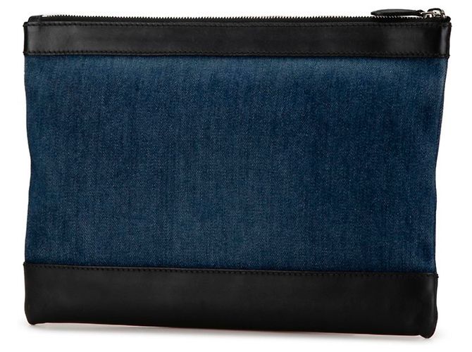 Borsa Clutch Balenciaga Navy Clip M Nero - vista 2