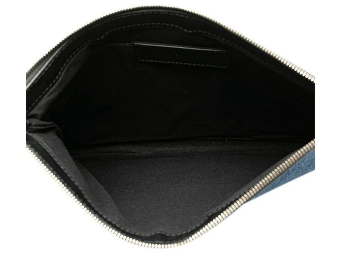 Borsa Clutch Balenciaga Navy Clip M Nero - vista 4